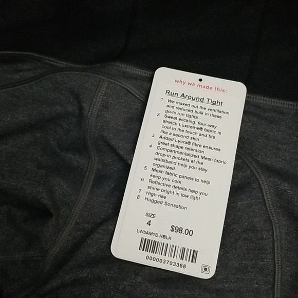 Lululemon Run Around Tight Size 4 - Picture 8 of 8